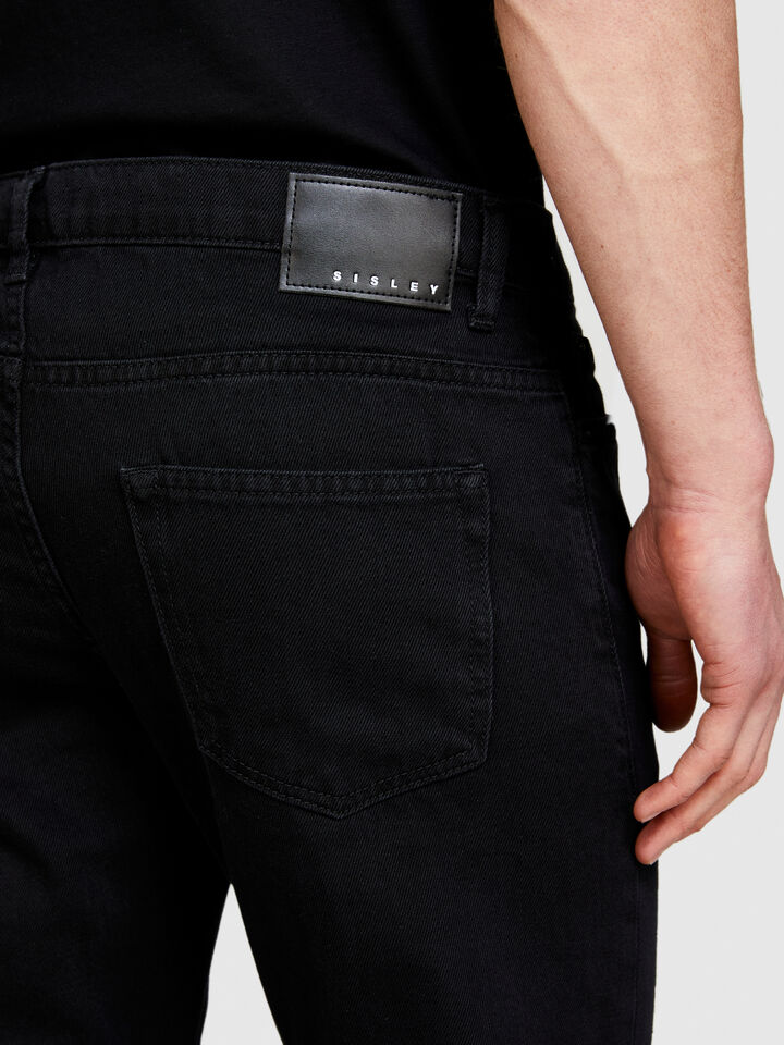 Berlin slim fit colored jeans - men's slim fit jeans - Black | Sisley image number 5